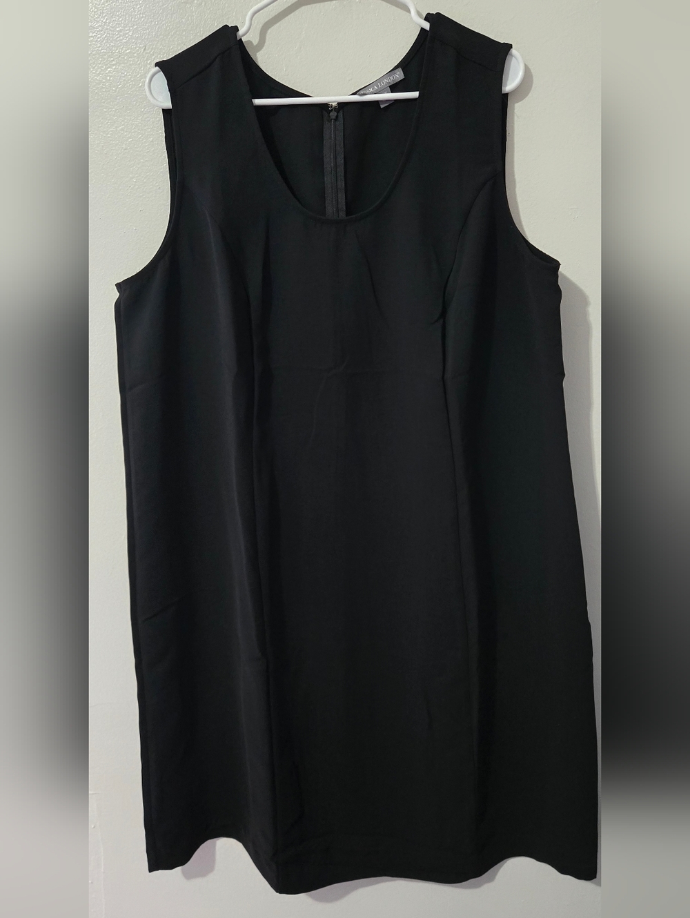 Jessica London Sleek Black Sleeveless Dress 22W Like New Condition!